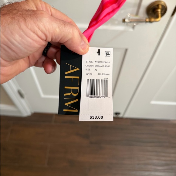 AFRM Red and Pink Floral Long Sleeve Top - Picture 4 of 5